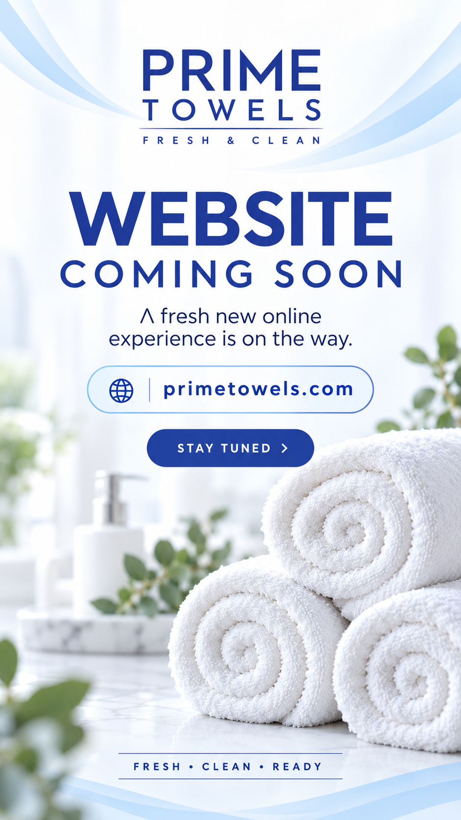 Prime Towels website coming soon